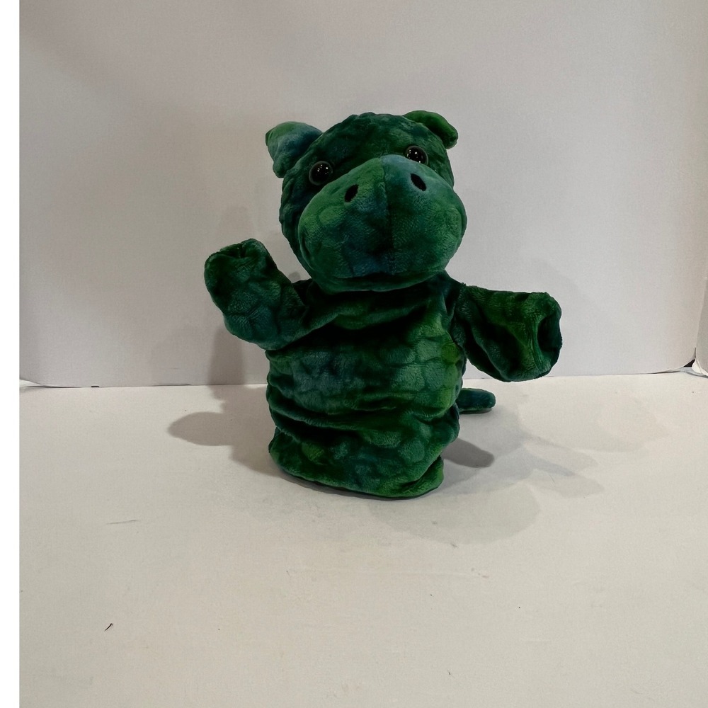 The Puppet Company Green Dragon Plush Hand Puppet Story Time Toy‎